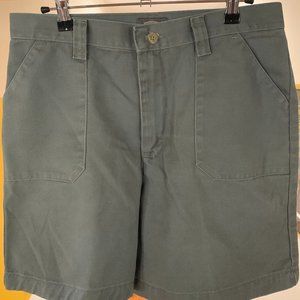 Vintage Women's High Waist Olive Green Riders by Lee Casuals Bermuda Shorts